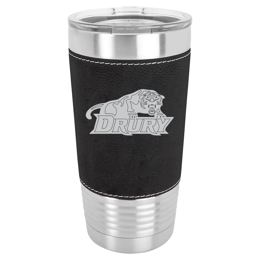 Drury University Polar Camel 20 oz. Leatherette Grip Tumbler with Standard Lid