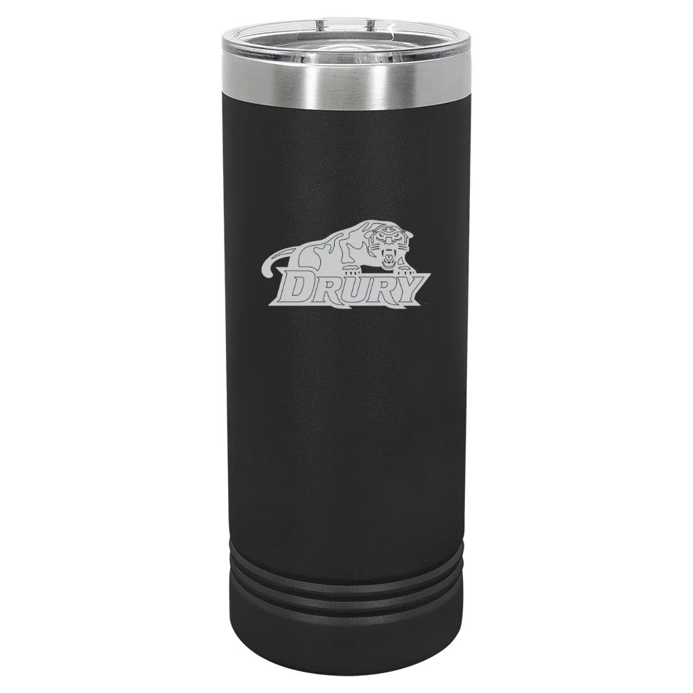 Drury University Polar Camel 22 oz. Skinny Tumbler with Slider Lid