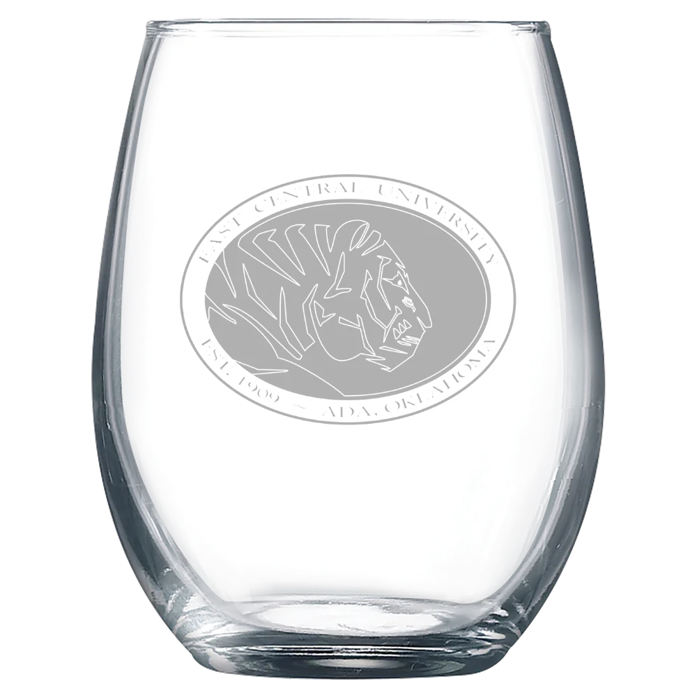 East Central University Polar Camel 9 oz. Stemless Wine Glass