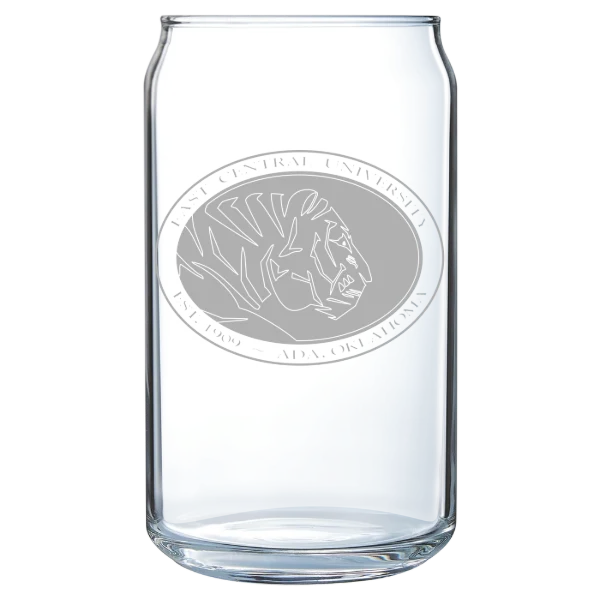 East Central University Polar Camel 16 oz. Can Glass