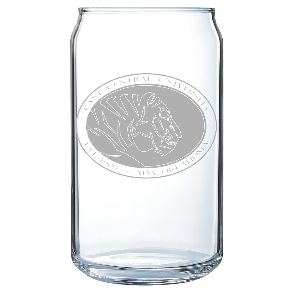 East Central University Polar Camel 16 oz. Can Glass