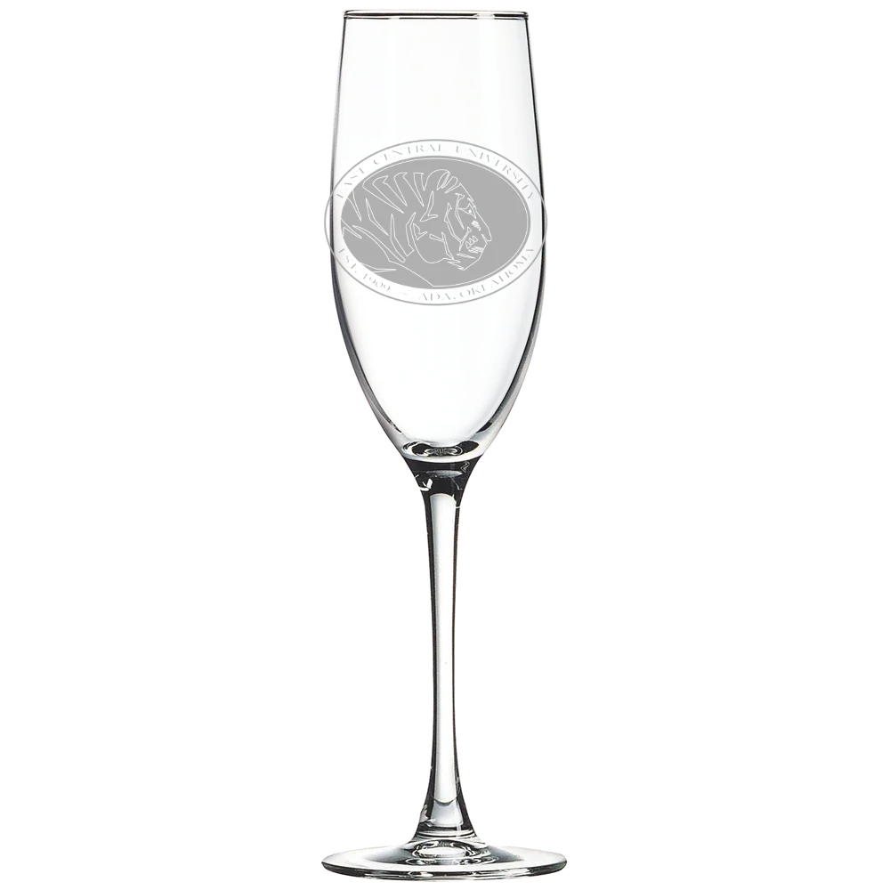 East Central University Polar Camel 8 oz. Champagne Flute