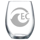 Eckerd College Polar Camel 9 oz. Stemless Wine Glass