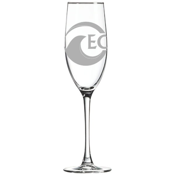 Eckerd College Polar Camel 8 oz. Champagne Flute