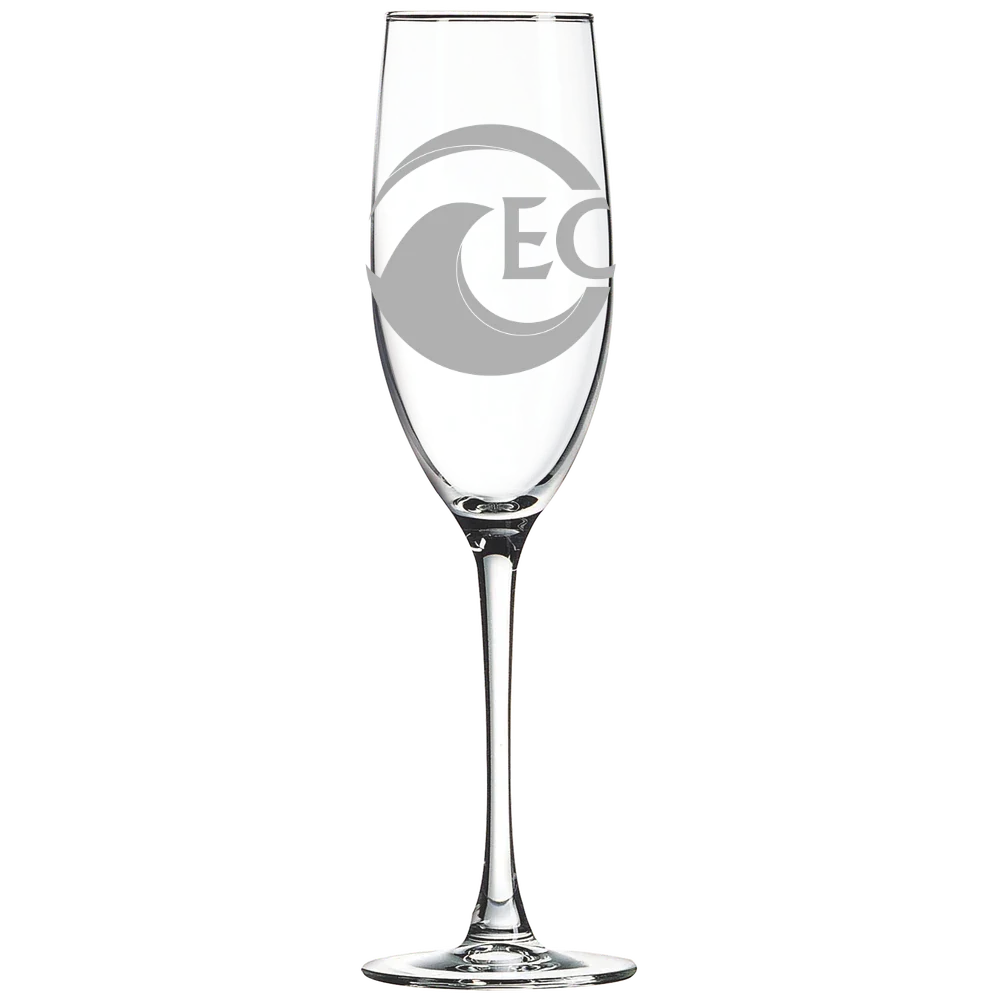Eckerd College Polar Camel 8 oz. Champagne Flute
