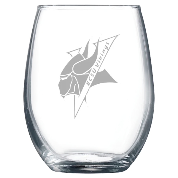 Elizabeth City State University Polar Camel 9 oz. Stemless Wine Glass