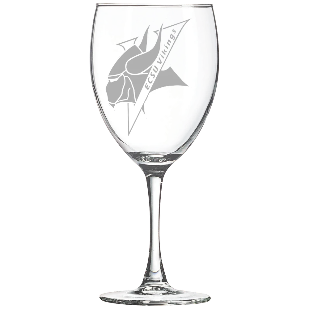 Elizabeth City State University Polar Camel 10 1/2 oz. Wine Glass