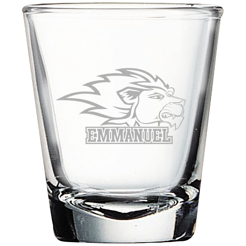 Emmanuel University (Georgia) Polar Camel 1.7 oz. Shot Glass