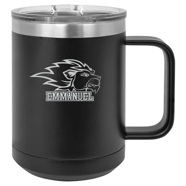 Emmanuel University (Georgia) Polar Camel 15 oz. Mug with Slider Lid