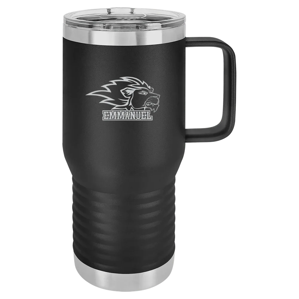 Emmanuel University (Georgia) Polar Camel 20 oz. Travel Mug with Slider Lid