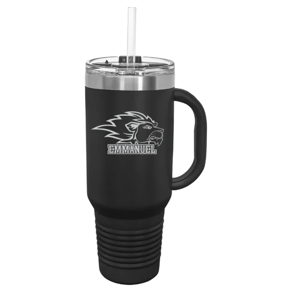 Emmanuel University (Georgia) Polar Camel 40 oz. Travel Mug with Snap Lid & Straw