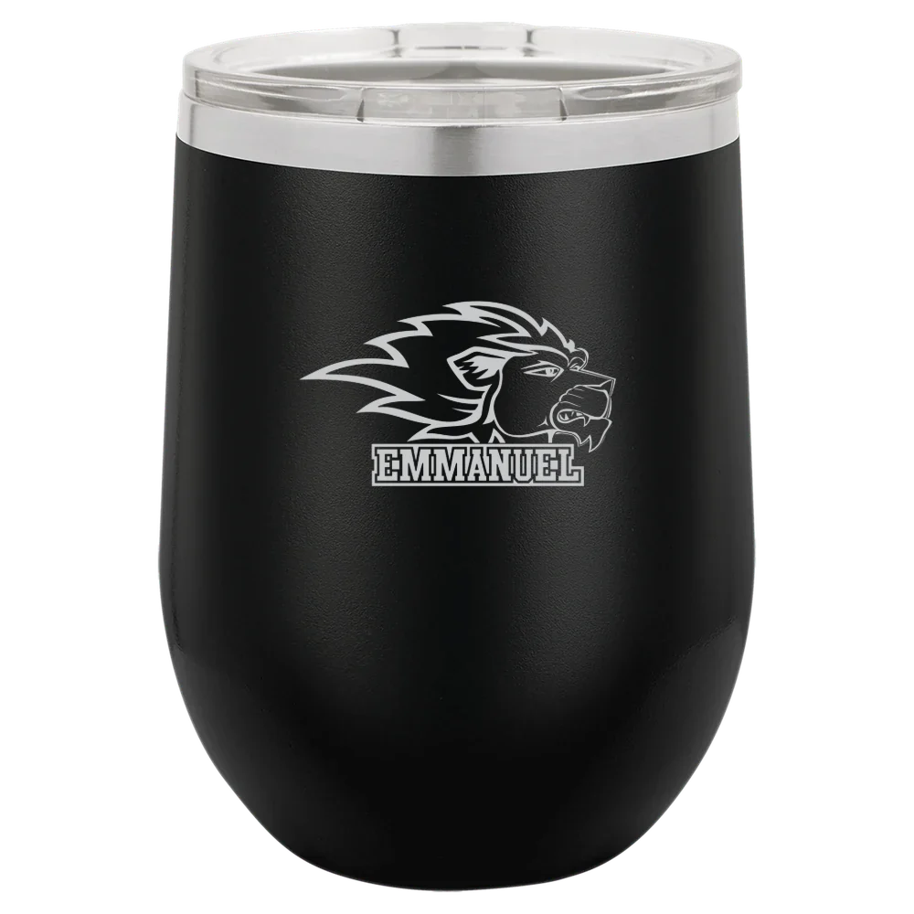 Emmanuel University (Georgia) Polar Camel 12 oz. Stemless Wine Tumbler