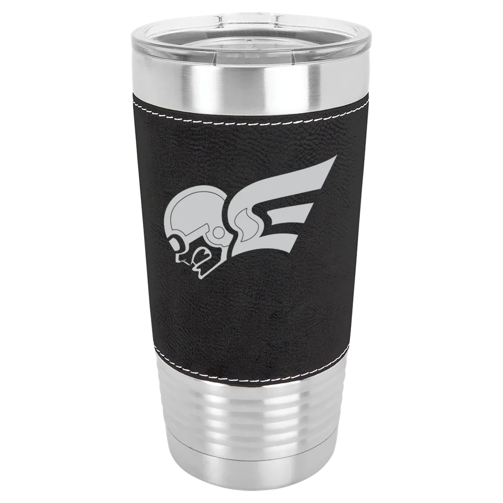 Erskine College Polar Camel 20 oz. Leatherette Grip Tumbler with Standard Lid