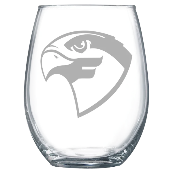 Fairmont State University Polar Camel 15 oz. Stemless Wine Glass