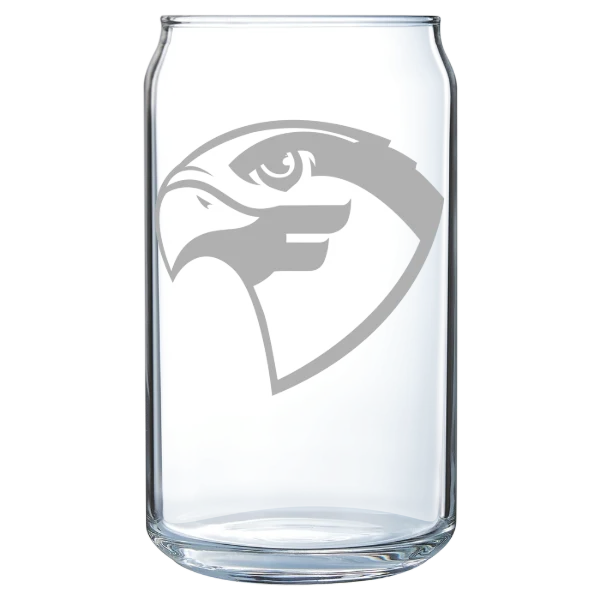 Fairmont State University Polar Camel 16 oz. Can Glass