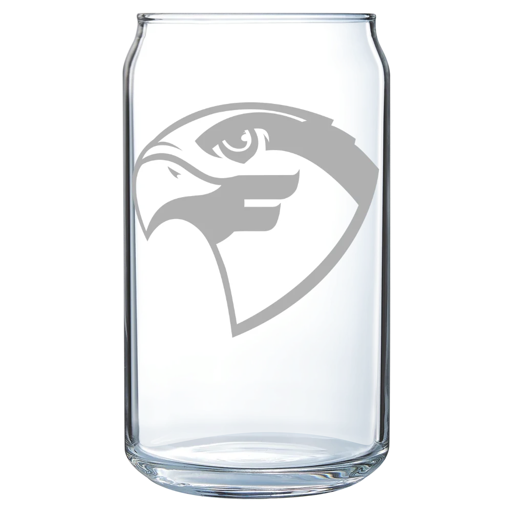 Fairmont State University Polar Camel 16 oz. Can Glass