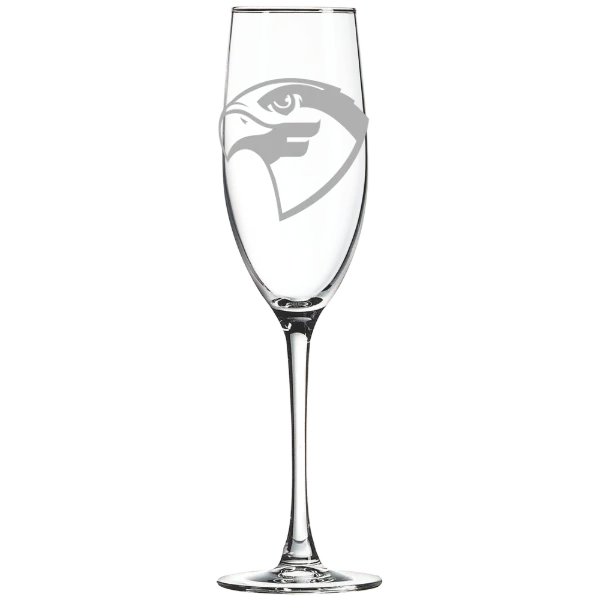 Fairmont State University Polar Camel 8 oz. Champagne Flute