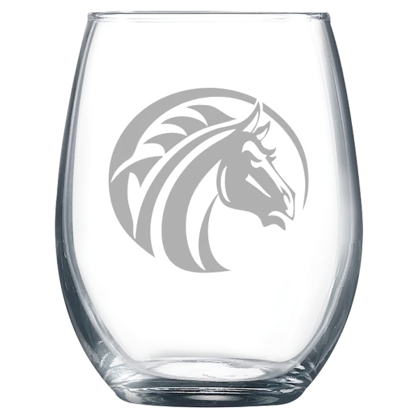 Fayetteville State University Polar Camel 9 oz. Stemless Wine Glass