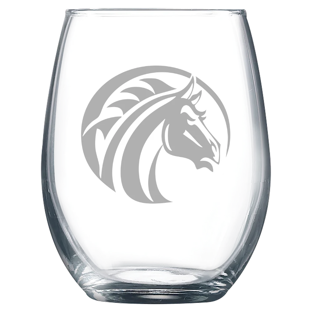 Fayetteville State University Polar Camel 9 oz. Stemless Wine Glass