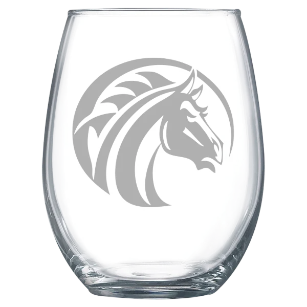 Fayetteville State University Polar Camel 15 oz. Stemless Wine Glass