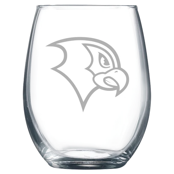 Felician University Polar Camel 9 oz. Stemless Wine Glass