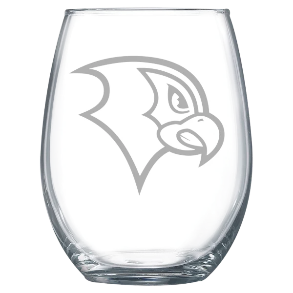 Felician University Polar Camel 15 oz. Stemless Wine Glass