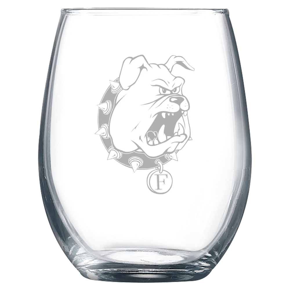 Ferris State University Polar Camel 9 oz. Stemless Wine Glass