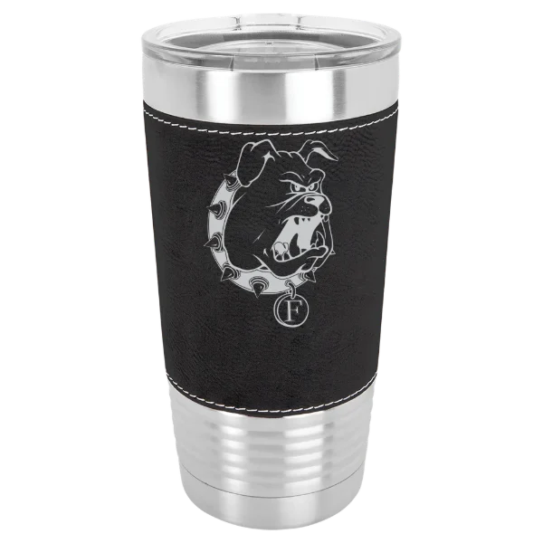 Ferris State University Polar Camel 20 oz. Leatherette Grip Tumbler with Standard Lid