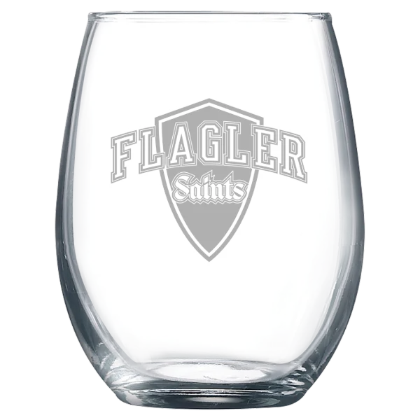 Flagler College Polar Camel 9 oz. Stemless Wine Glass