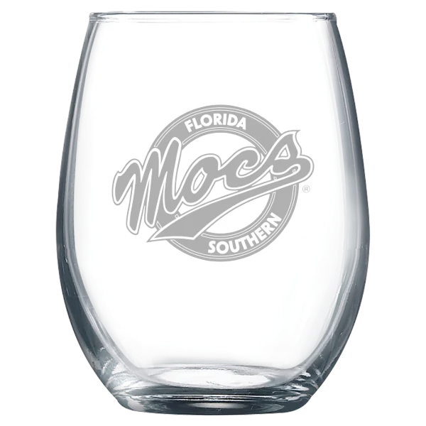 Florida Southern College Polar Camel 9 oz. Stemless Wine Glass