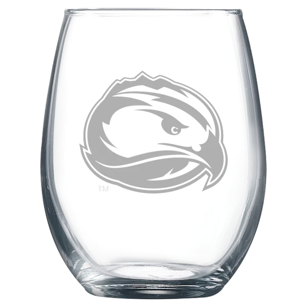 Fort Lewis College Polar Camel 9 oz. Stemless Wine Glass