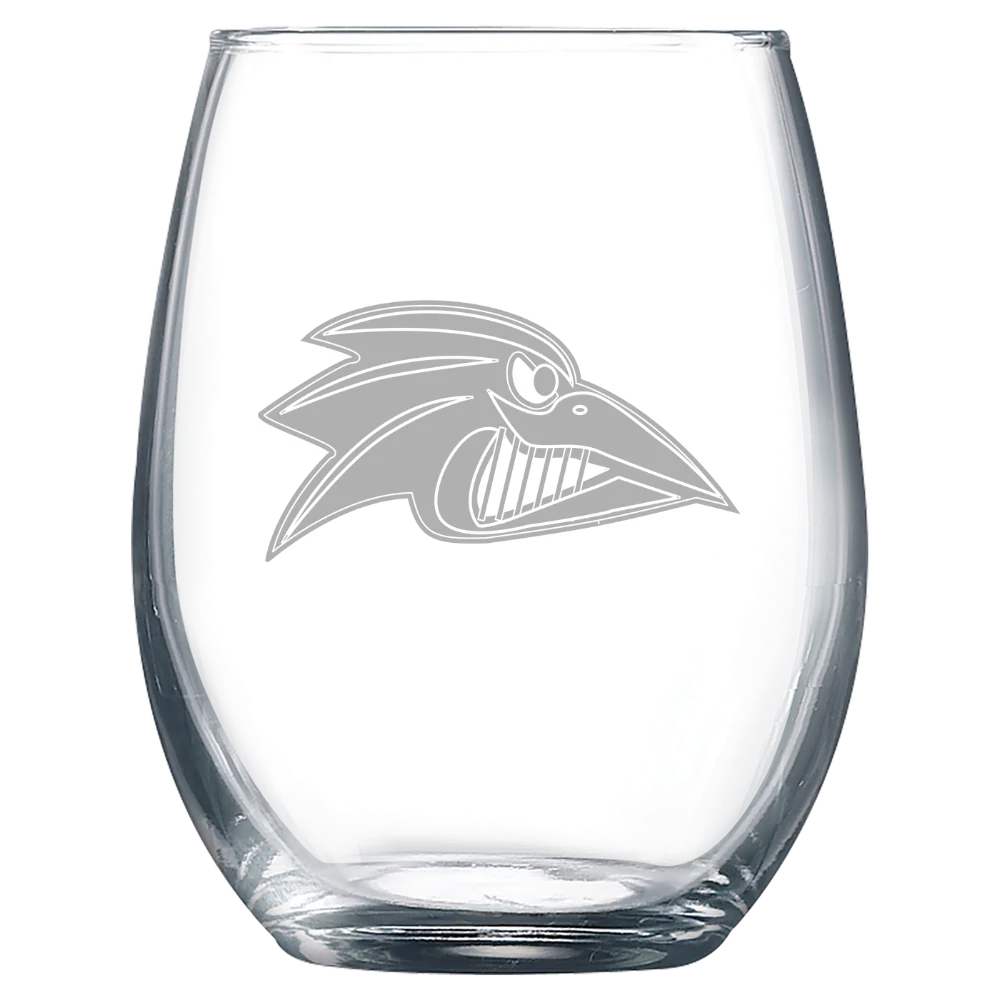 Franklin Pierce University Polar Camel 9 oz. Stemless Wine Glass