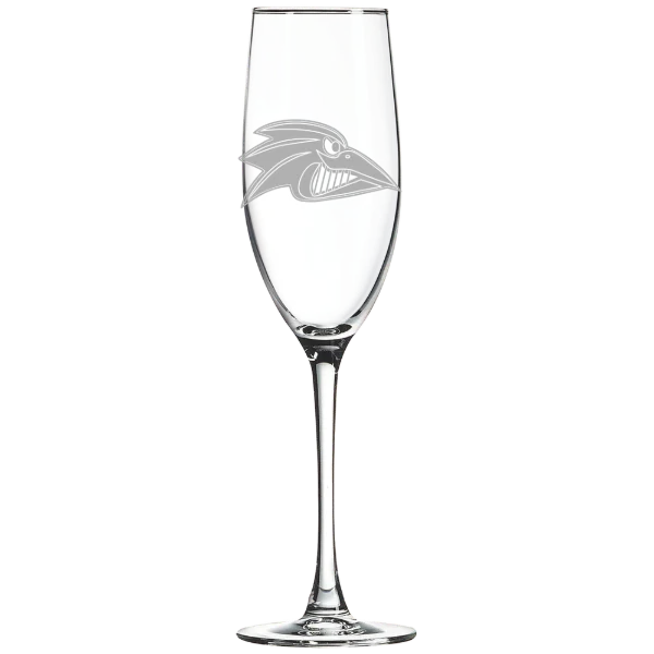 Franklin Pierce University Polar Camel 8 oz. Champagne Flute