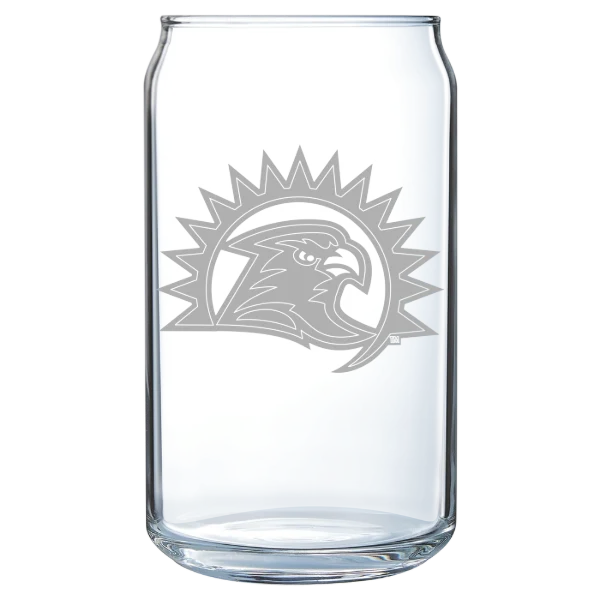Fresno Pacific University Polar Camel 16 oz. Can Glass