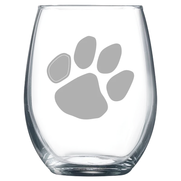 Frostburg State University Polar Camel 9 oz. Stemless Wine Glass