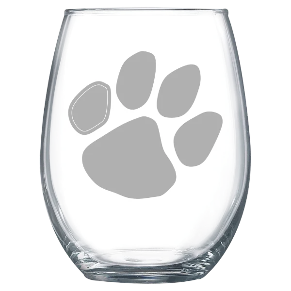 Frostburg State University Polar Camel 15 oz. Stemless Wine Glass