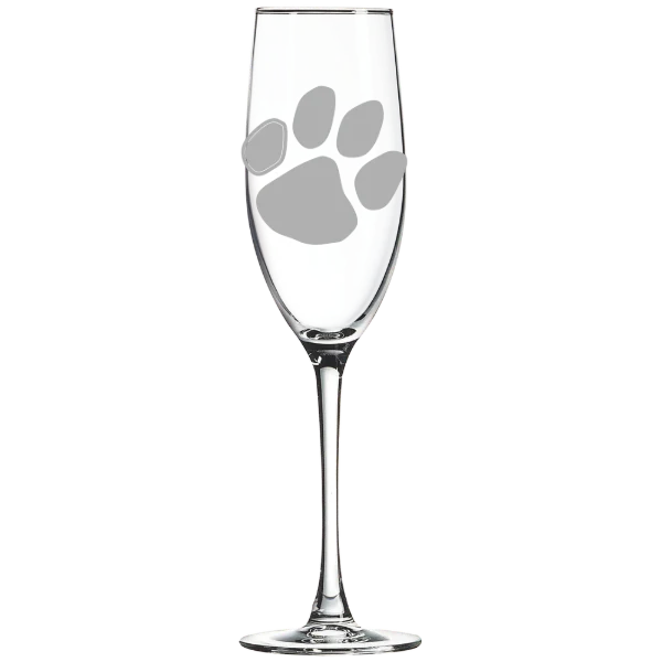 Frostburg State University Polar Camel 8 oz. Champagne Flute