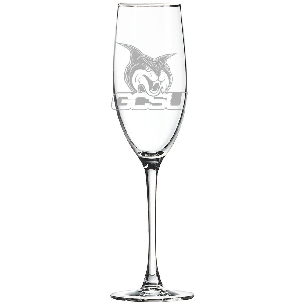 Georgia College Polar Camel 8 oz. Champagne Flute