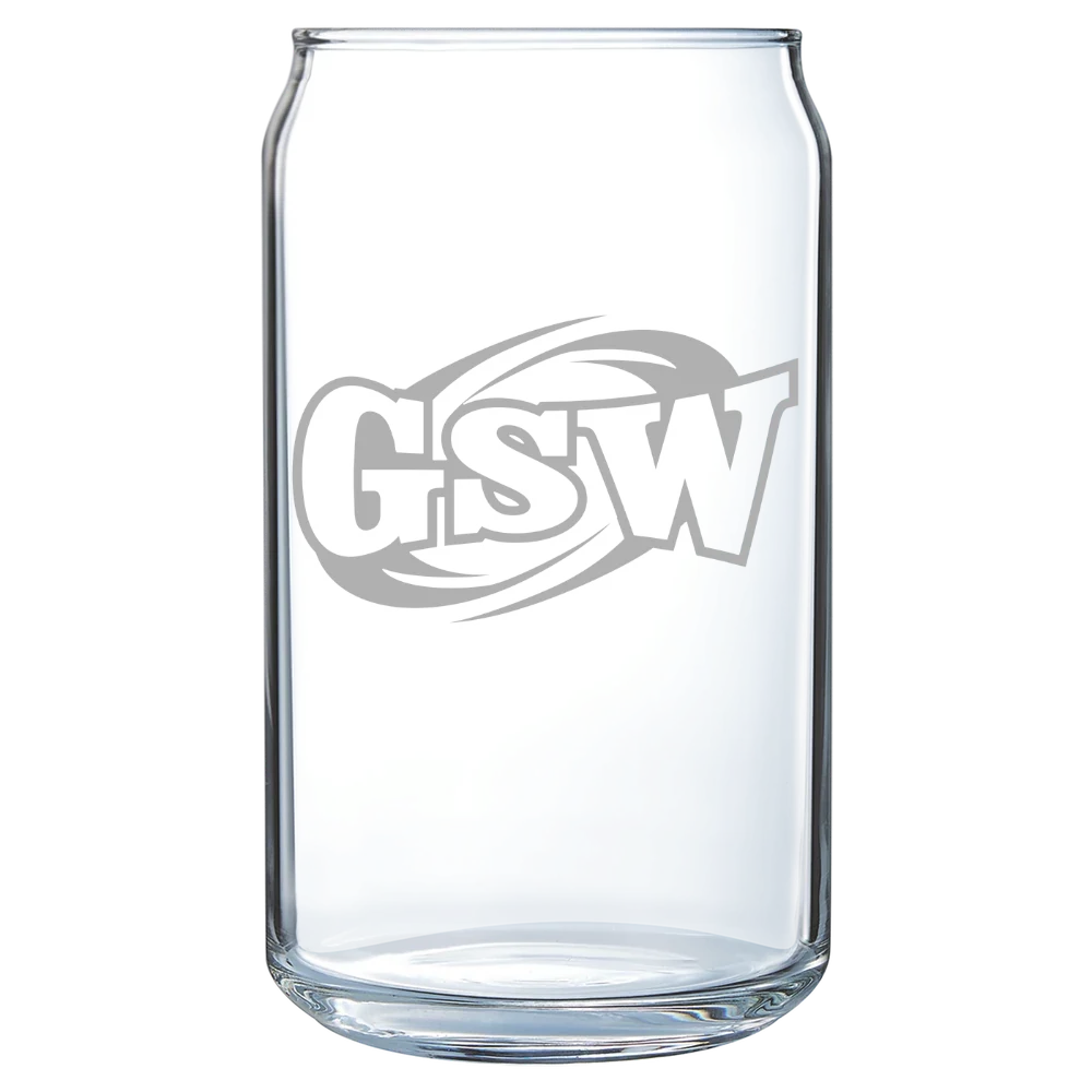 Georgia Southwestern State University Polar Camel 16 oz. Can Glass