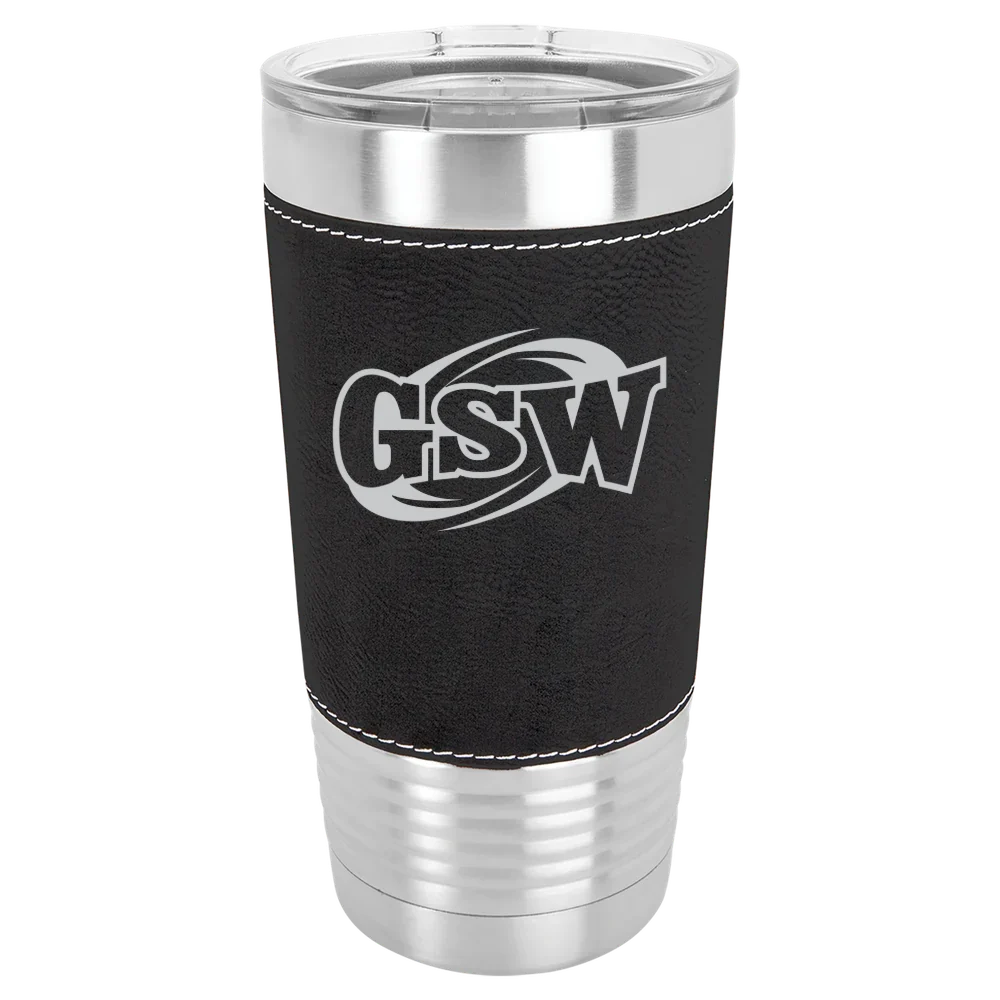 Georgia Southwestern State University Polar Camel 20 oz. Leatherette Grip Tumbler with Standard Lid