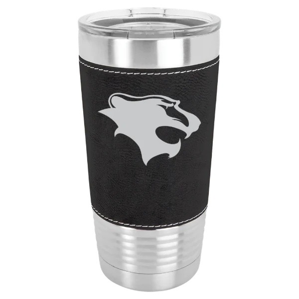 Georgian Court University Polar Camel 20 oz. Leatherette Grip Tumbler with Standard Lid