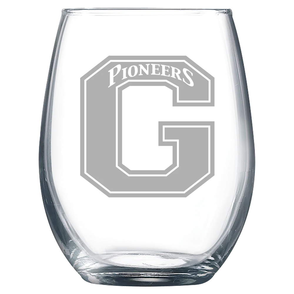 Glenville State University Polar Camel 9 oz. Stemless Wine Glass