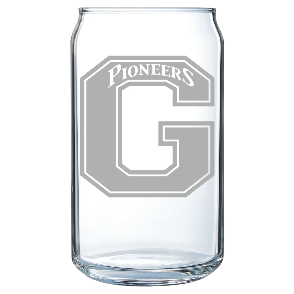 Glenville State University Polar Camel 16 oz. Can Glass
