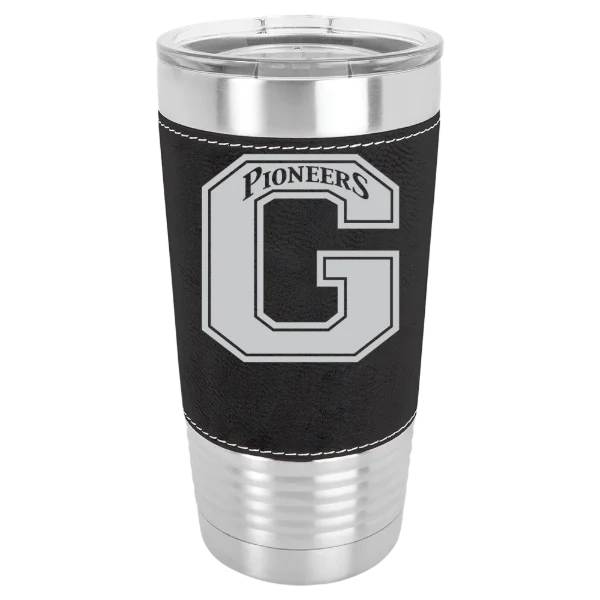 Glenville State University Polar Camel 20 oz. Leatherette Grip Tumbler with Standard Lid