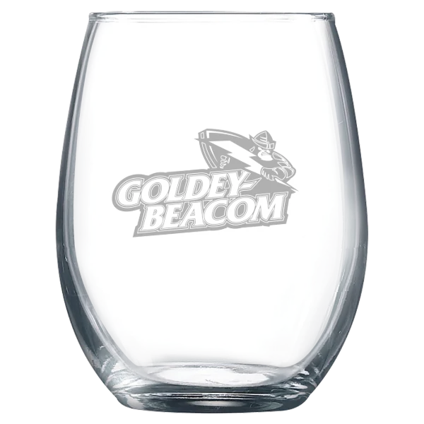 Goldey-Beacom College Polar Camel 9 oz. Stemless Wine Glass