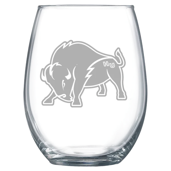 Harding University Polar Camel 15 oz. Stemless Wine Glass