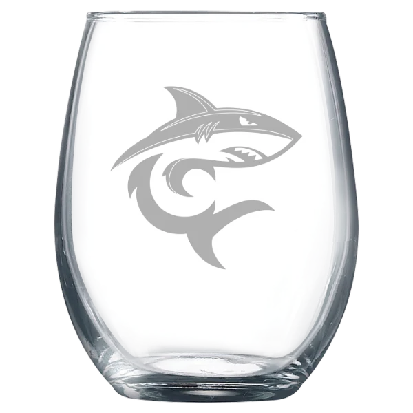 Hawaii Pacific University Polar Camel 9 oz. Stemless Wine Glass