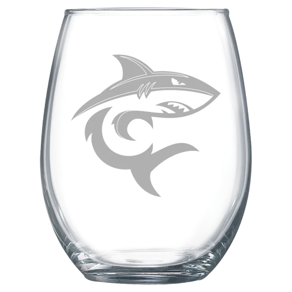 Hawaii Pacific University Polar Camel 15 oz. Stemless Wine Glass