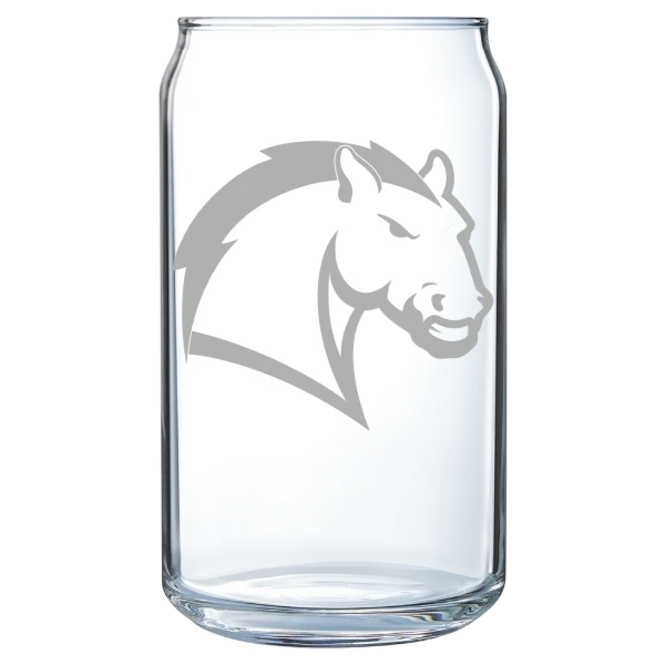 Hillsdale College Polar Camel 16 oz. Can Glass