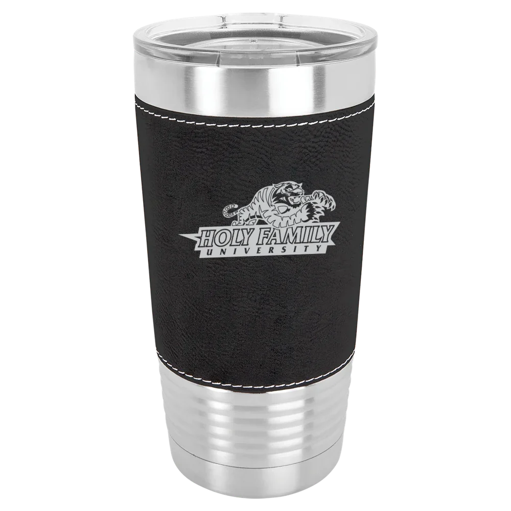 Holy Family University Polar Camel 20 oz. Leatherette Grip Tumbler with Standard Lid